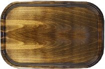 Holztablett 45X32 cm mit rutschfester Oberfläche