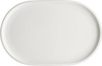 Platte coup oval 30 x 19 cm weiß, Shiro