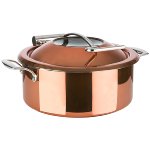 Chafing Dish Ø 30,5 cm H: 17,5 cm copper