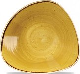 Triangle Bowl 60cl 23,5cm Mustard Seed Yellow, Stonecast