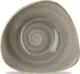 Triangle Bowl 37cl 18,5cm Peppercorn Grey, Stonecast