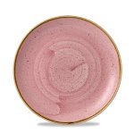 Teller flach rund 16,5 cm Petal Pink, Stonecast