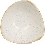 Triangle Bowl 37 cl 18,5 cm Barley White, Stonecast