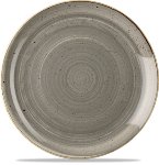 Teller flach rund 28,8 cm Peppercorn Grey, Stonecast