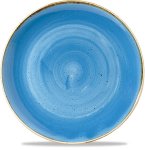 Teller tief rund 24,8 cm Cornflower Blue, Stonecast