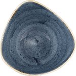 Triangle Bowl 37 cl 18,5 cm Blueberry, Stonecast