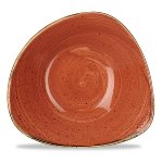 Triangle Bowl 37 cl 18,5 cm Orange, Stonecast