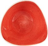 Triangle Bowl 37 cl 18,5 cm Berry Red, Stonecast