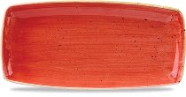 Platte 29,5 x 14 cm Berry Red, Stonecast