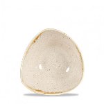 Triangle Bowl 26cl Nutmeg Cream, Stonecast