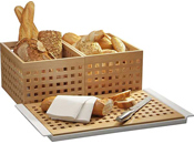 Brot-, Brötchen- und Brezelpräsentation