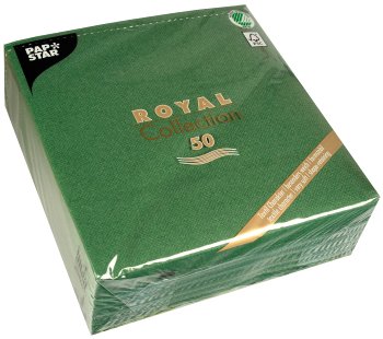 Servietten ROYAL Collection 40 cm x 40 cm dunkelgrün 50er Pack